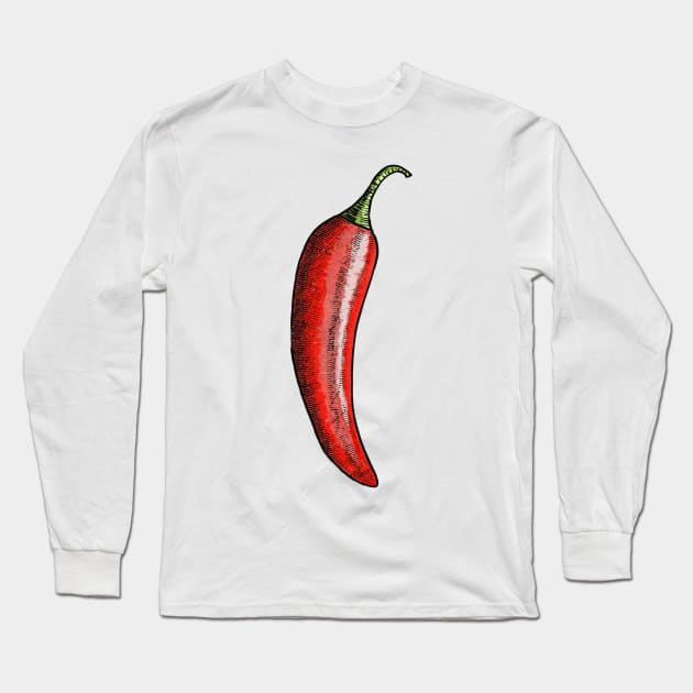 chilli Long Sleeve T-Shirt by Highdown73